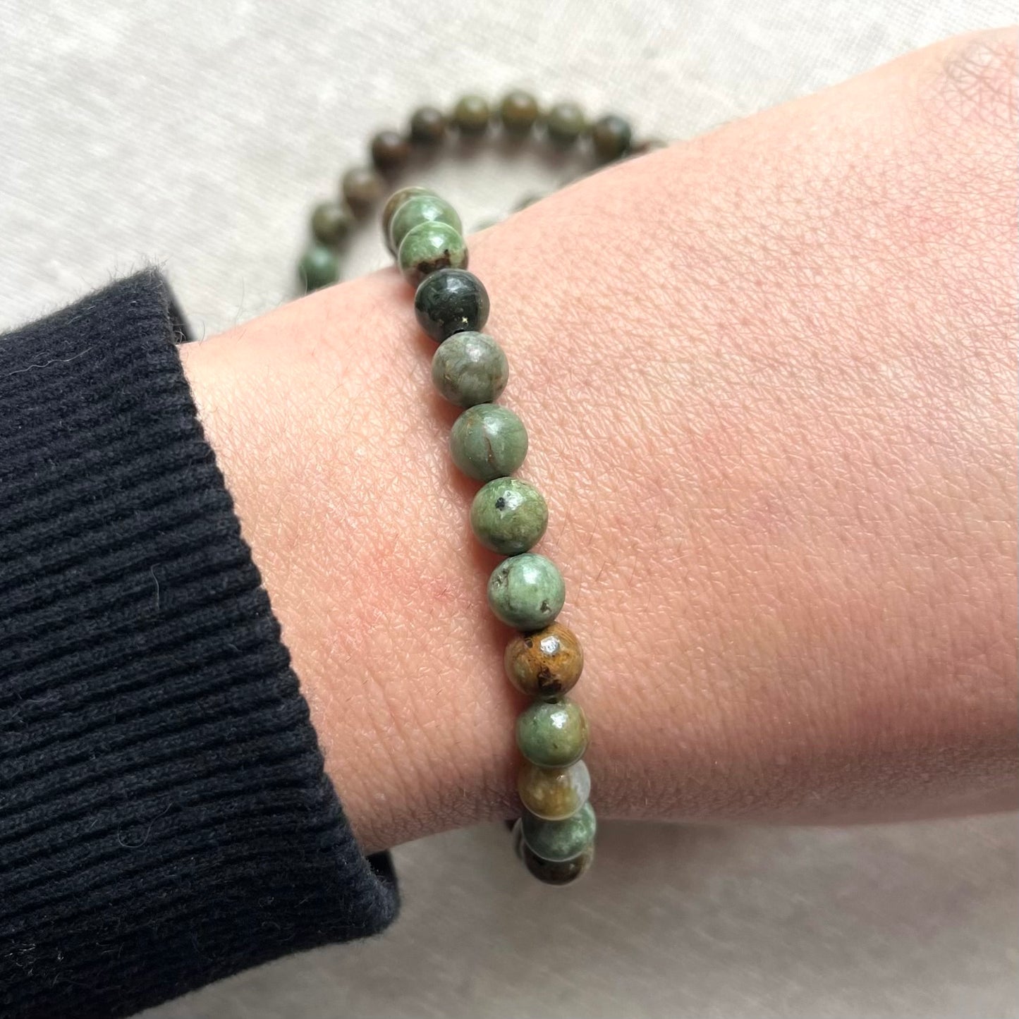 Green Opal 6mm Beaded Bracelet - Renewal
