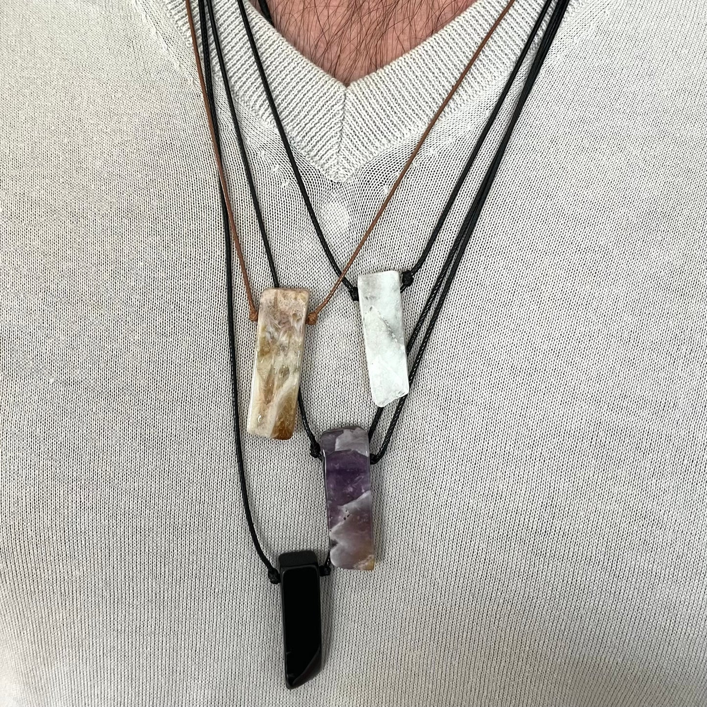 Rock Pendant - Amethyst