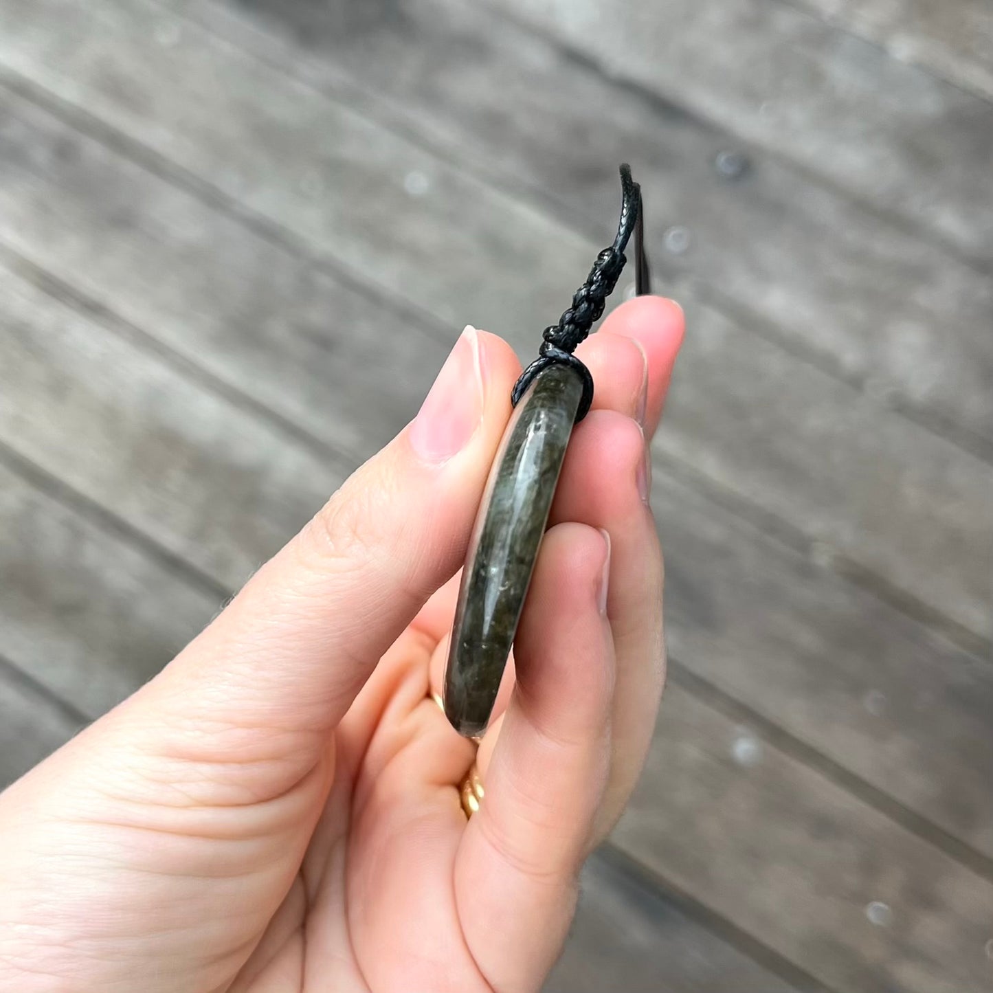 Labradorite Oval Large Pendant - ONE OF A KIND