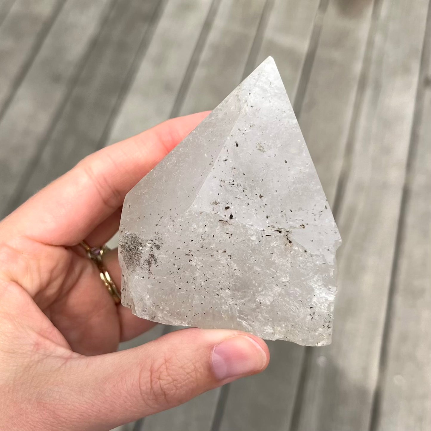Clear Quartz Raw Point Crystal - Clarity, Amplification, Healing