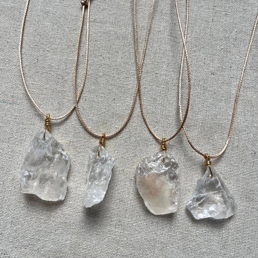 Guardian Pendant Large - Clear Quartz