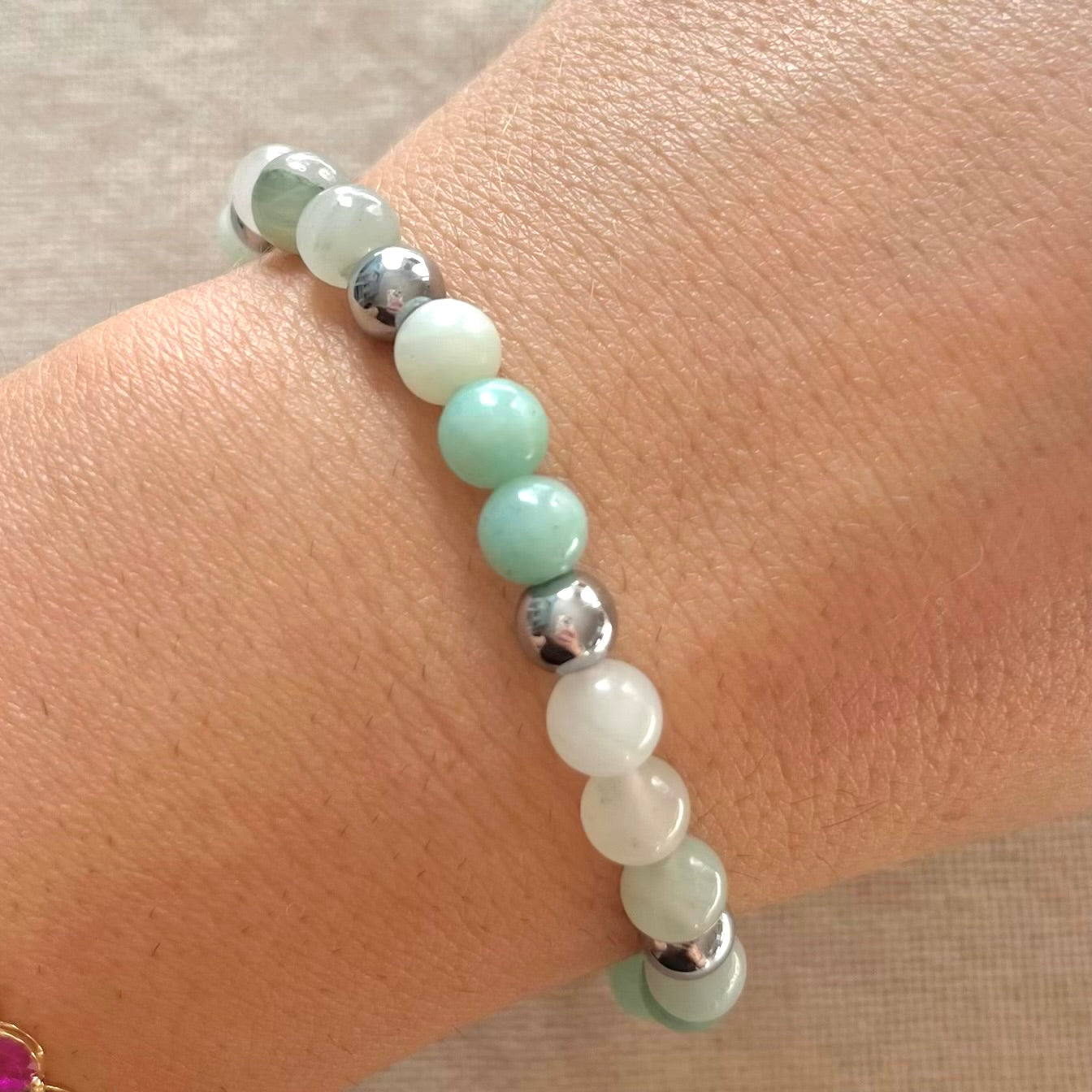 Peace & Grounding Bracelet - Aventurine, Jade & Hematite