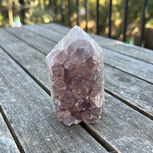Amethyst Medium Cluster Point Crystal - Peace, Intuition, Protection
