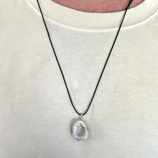 Quartz Geode Pendant