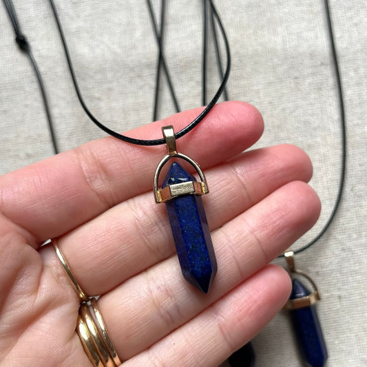 Energy Point Pendant - Lapis Lazuli