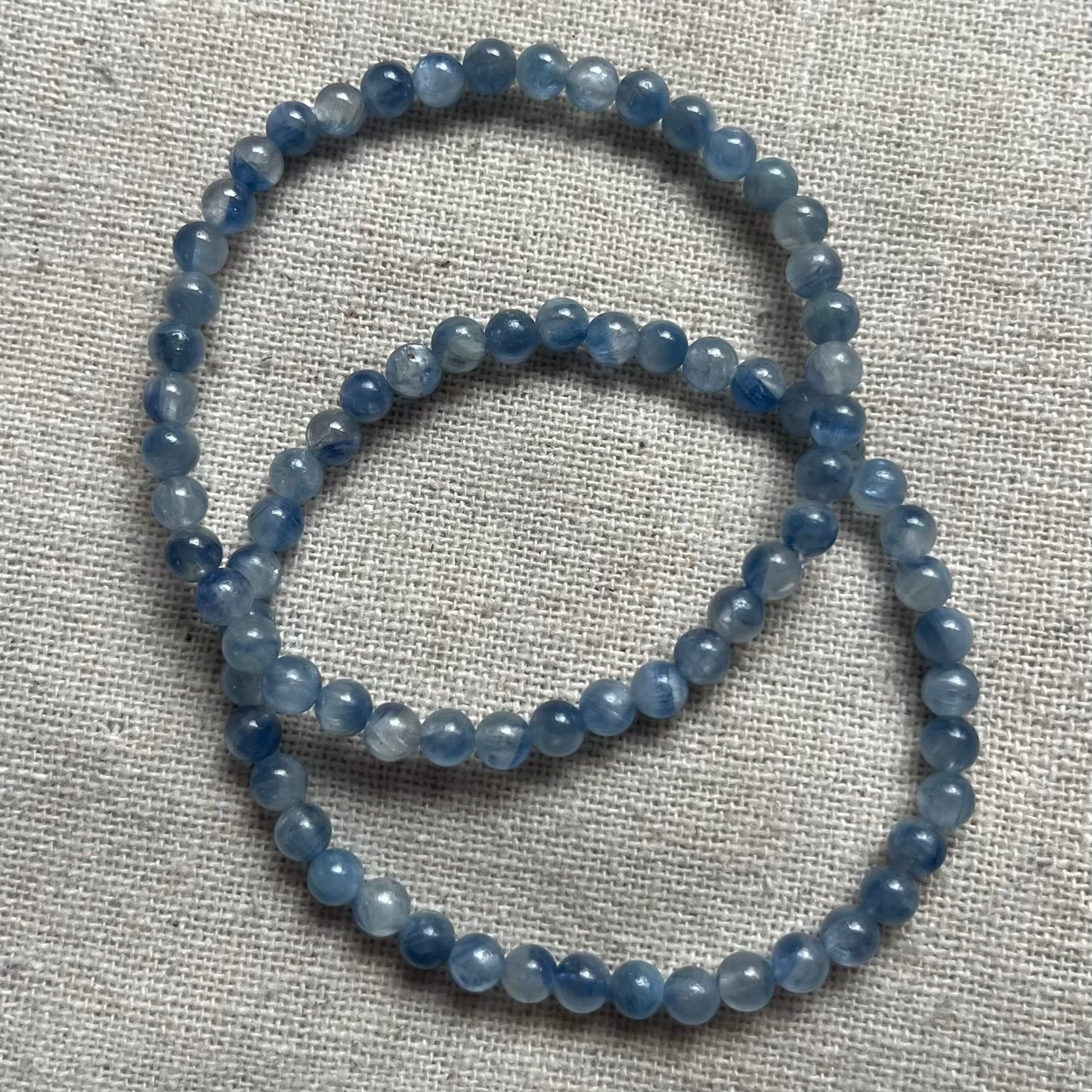 Kyanite 4mm Beaded Bracelet - Alignment