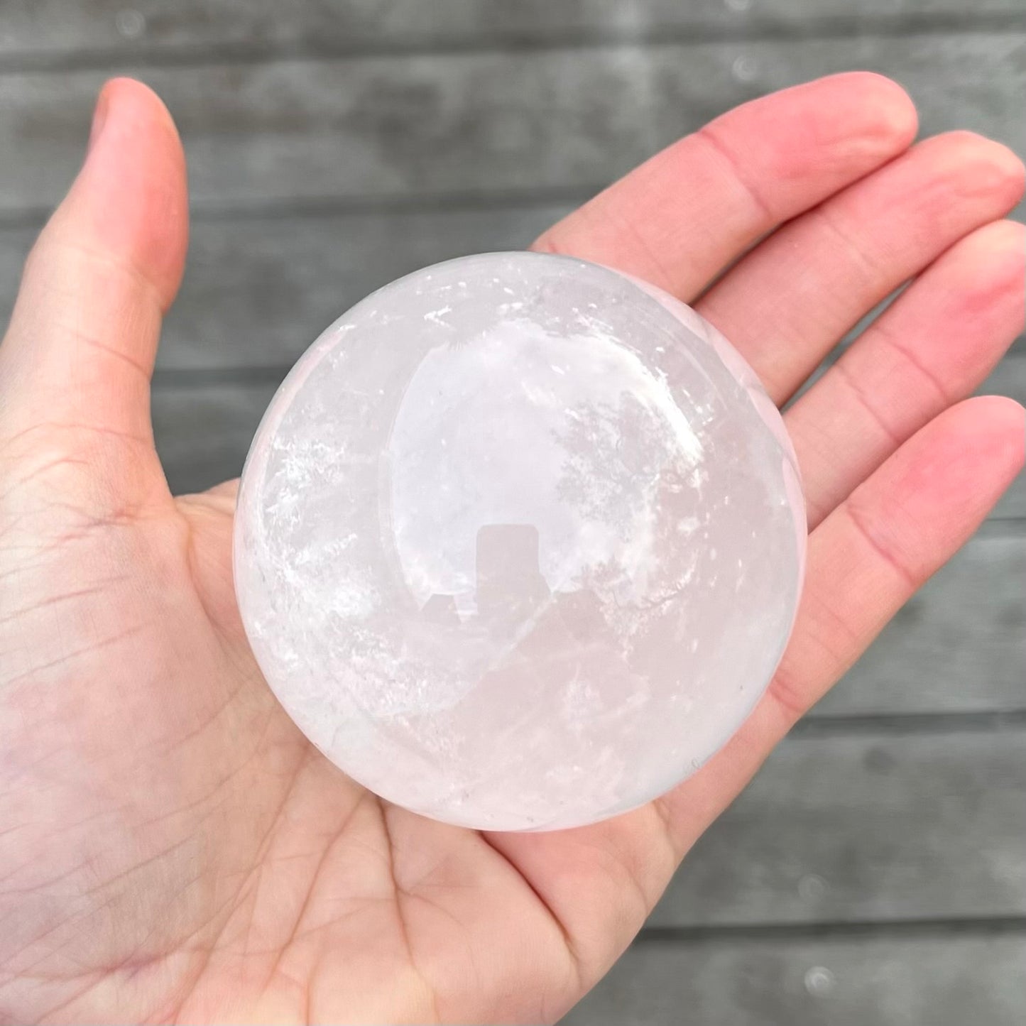 Clear Quartz Medium Sphere Crystal - Cleansing, Amplifying, Harmonising