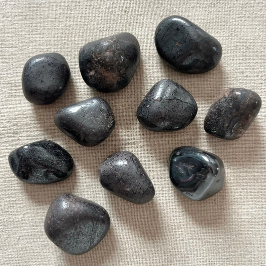 Hematite Large Tumble Stone - Grounding, Protection, Balance