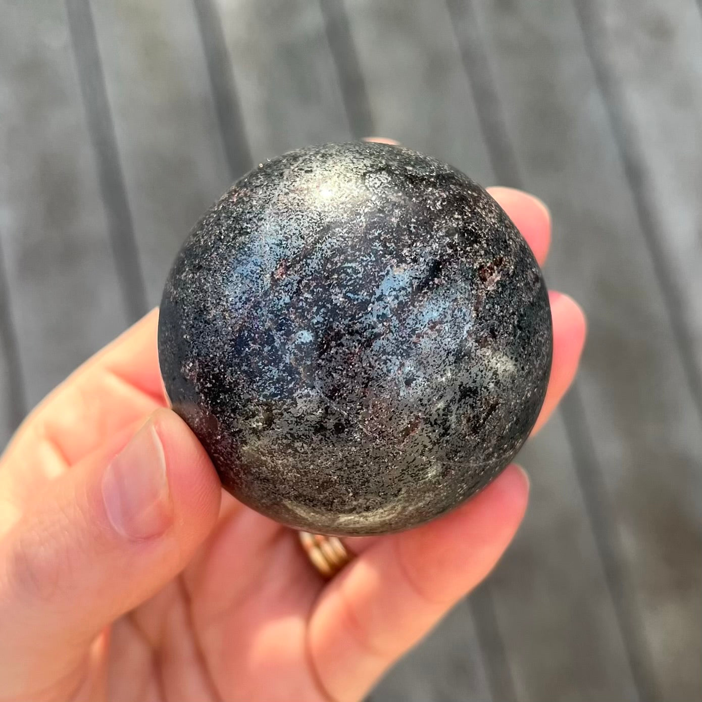 Hematite Small Sphere Crystal - Grounding, Protective, Stabilising