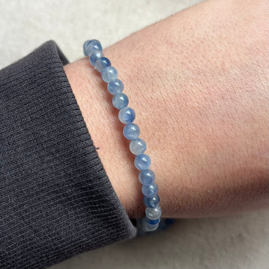 Kyanite 4mm Beaded Bracelet - Alignment