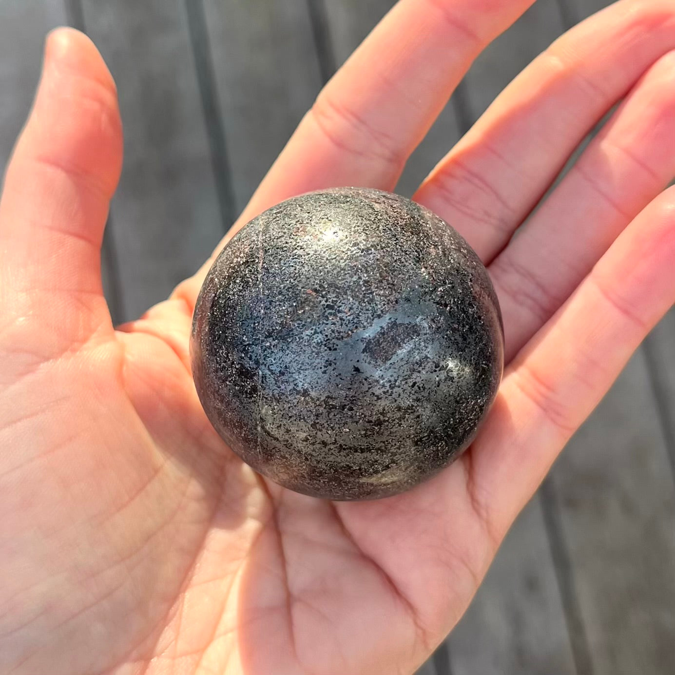Hematite Small Sphere Crystal - Grounding, Protective, Stabilising
