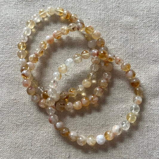 Citrine 6mm Beaded Bracelet - Abundance