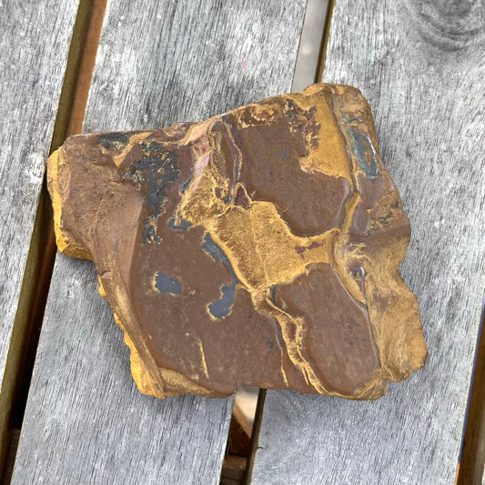 Tiger Iron Medium Slab Crystal - Grounding, Motivation