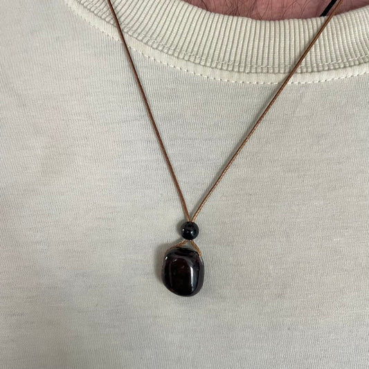 Courage Pendant - Garnet