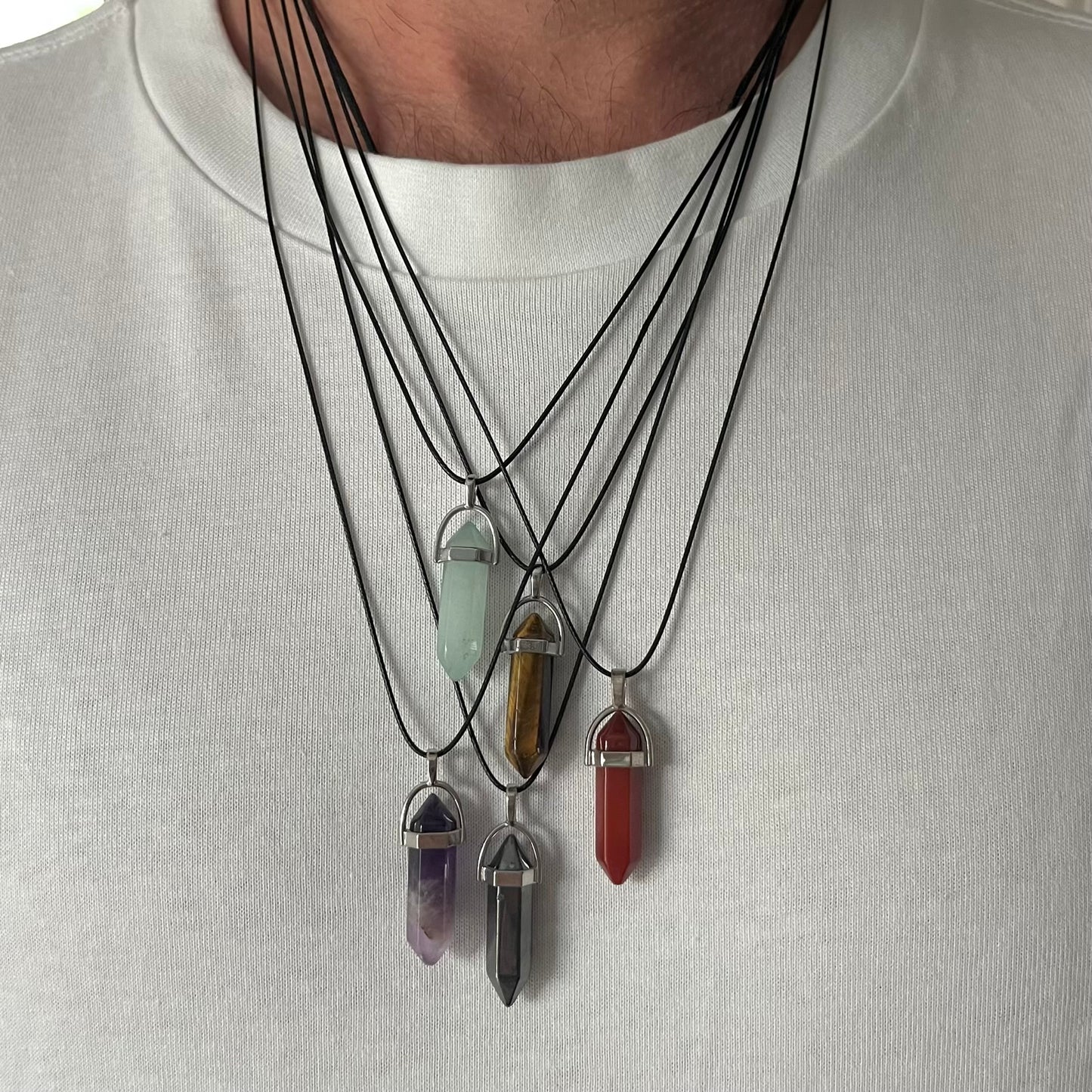 Energy Point Pendant - Clear Quartz