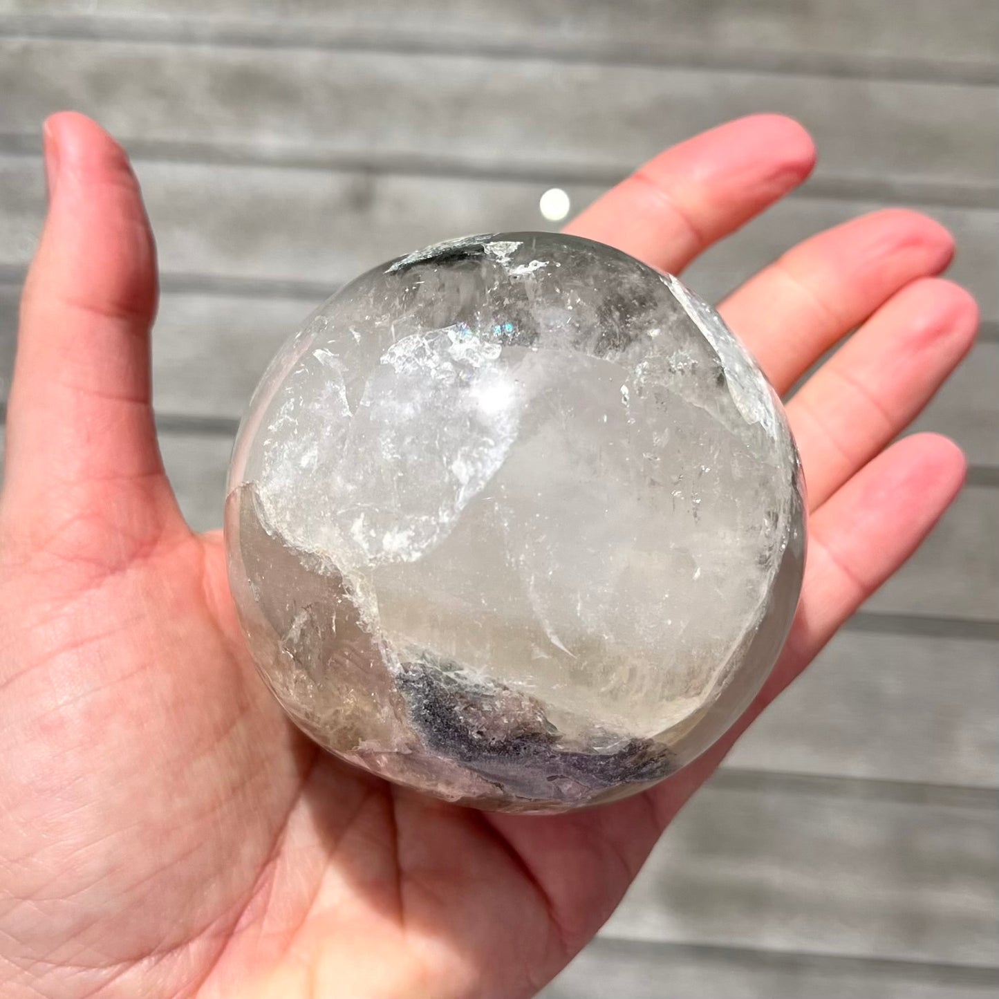 Quartz Large Sphere Crystal - Cleansing, Amplifying, Harmonising