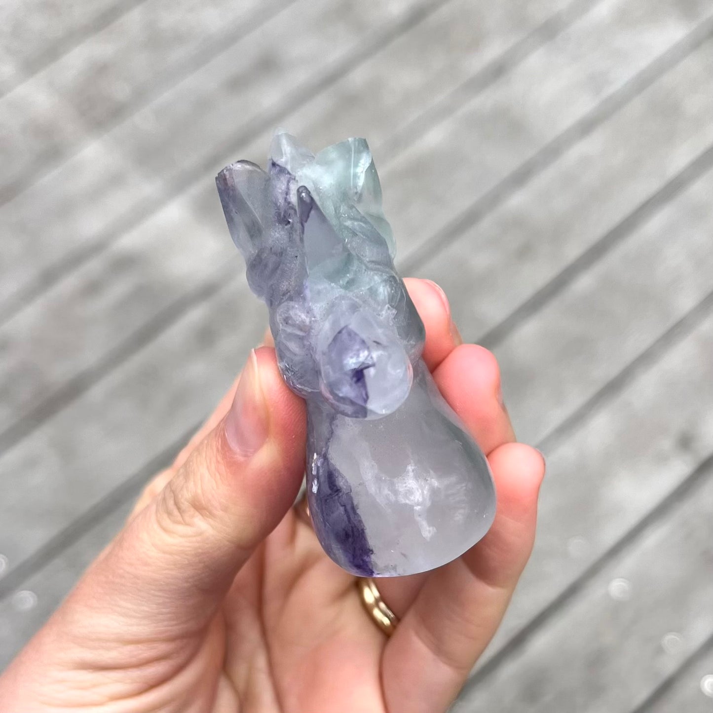 Fluorite Unicorn Crystal - Calm, Cleansing, Harmony