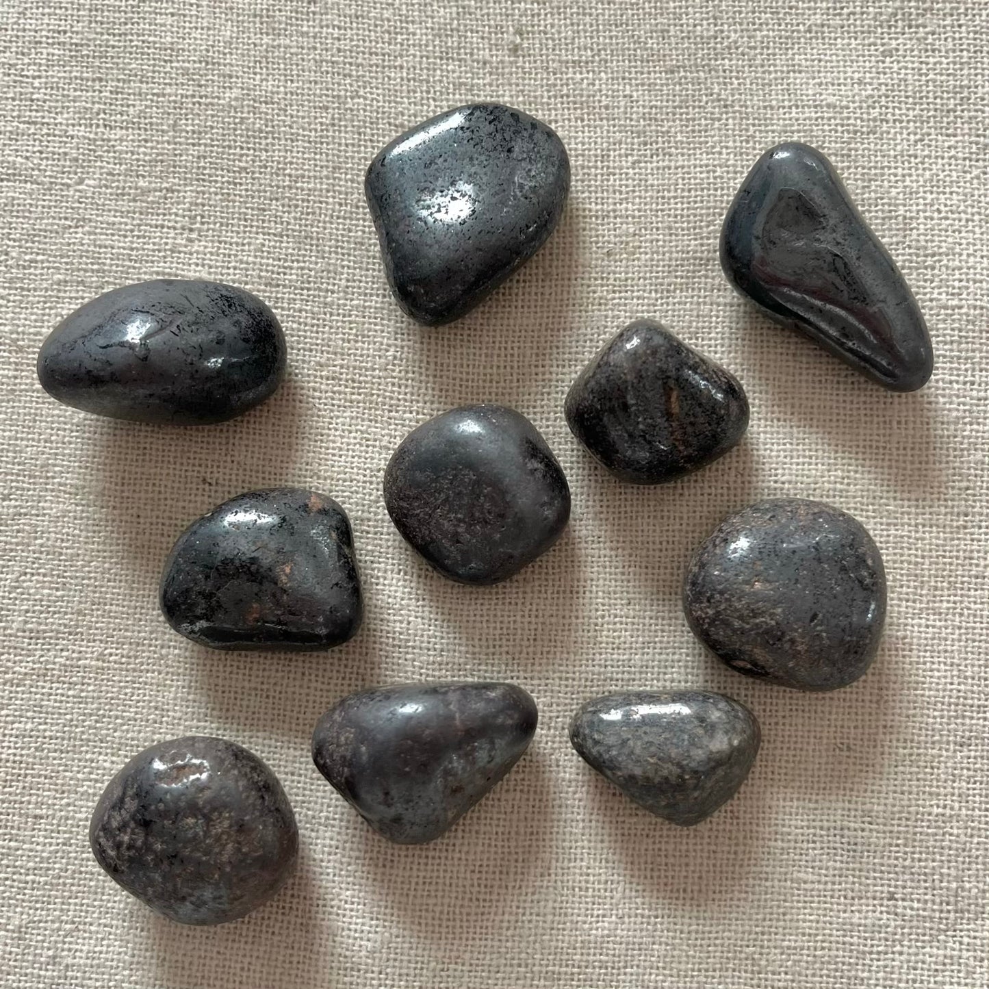 Hematite Small Tumble Stone - Grounding, Protection, Balance