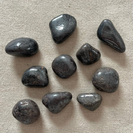 Hematite Small Tumble Stone - Grounding, Protection, Balance