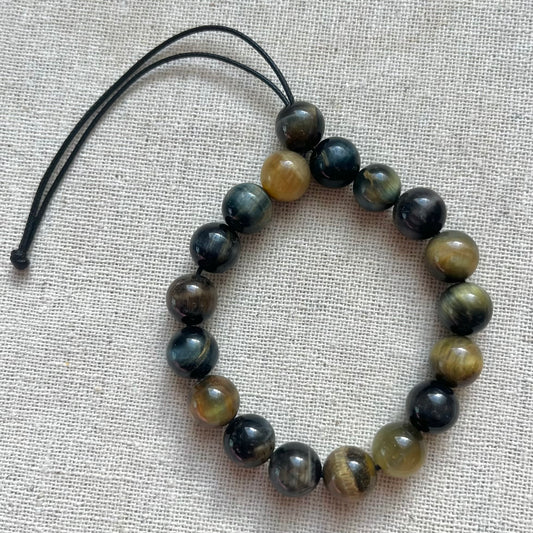 Komboloi Worry Bead Bracelet - Gold Tiger Eye