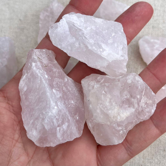 Rose Quartz Small Raw Crystal - Unconditional Love, Emotional Healing