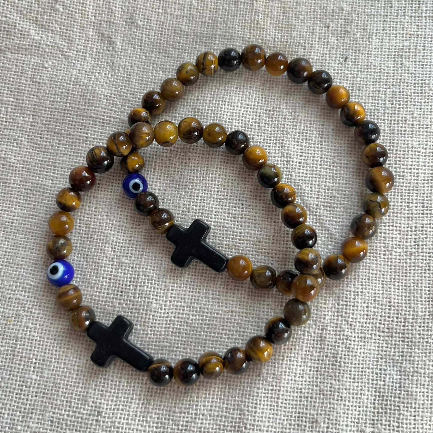 Mati Evil Eye Bracelet - Tiger Eye