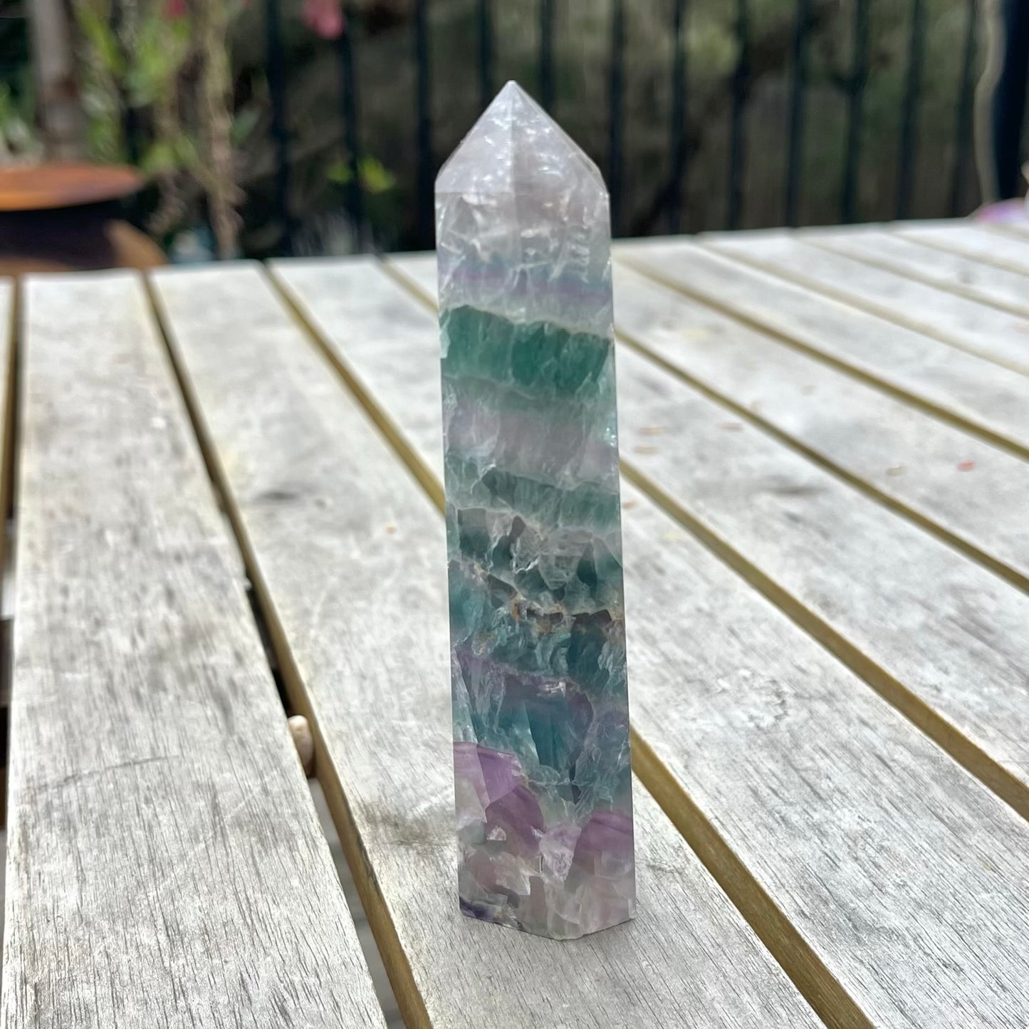 Fluorite Medium Tower Crystal - Vibrant, Clarifying, Uplifting