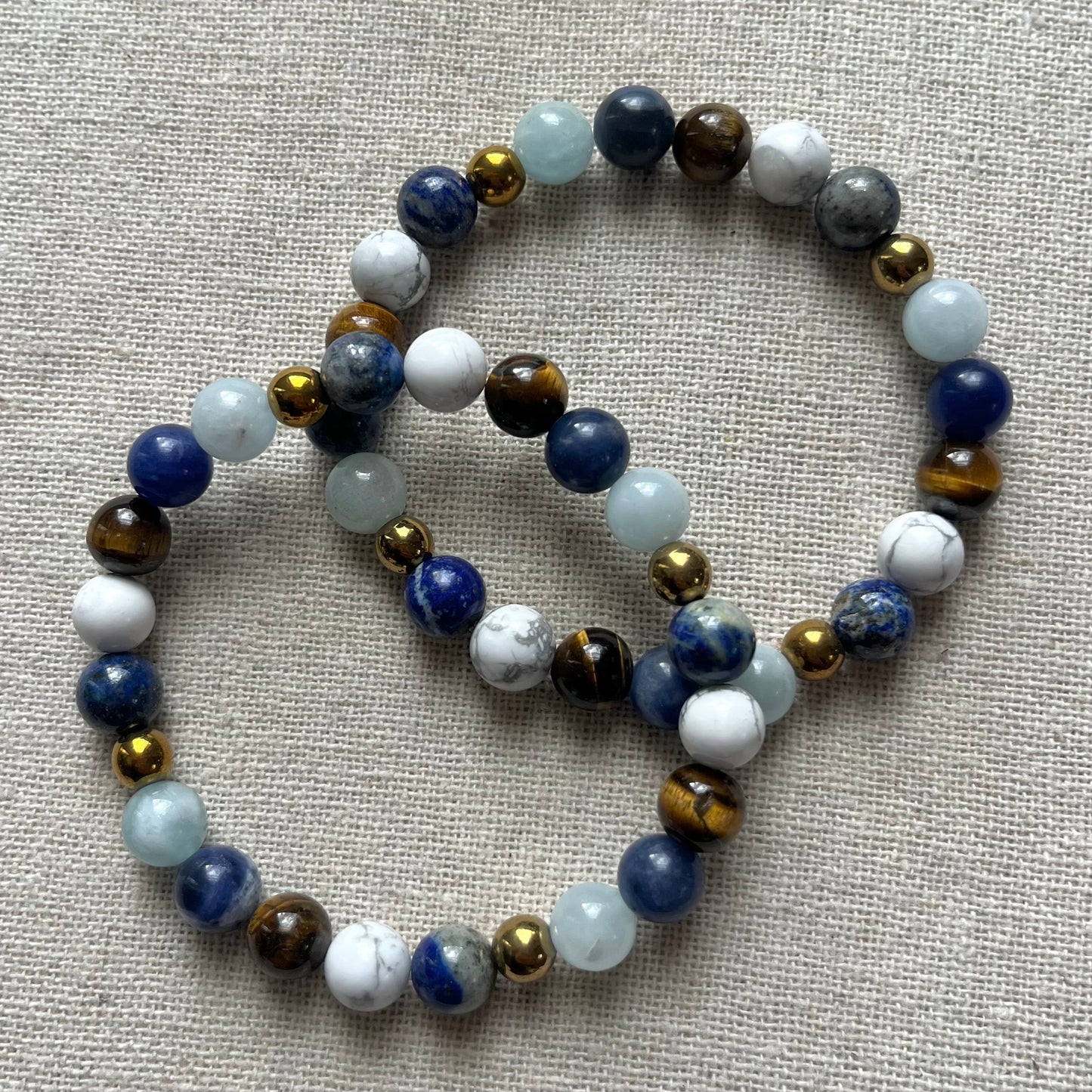 Inner Harmony Bracelet - Aquamarine, Sodalite & Howlite