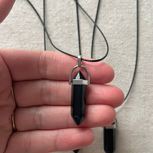 Energy Point Pendant - Onyx