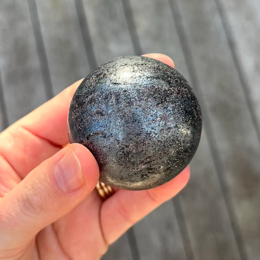 Hematite Small Sphere Crystal - Grounding, Protective, Stabilising