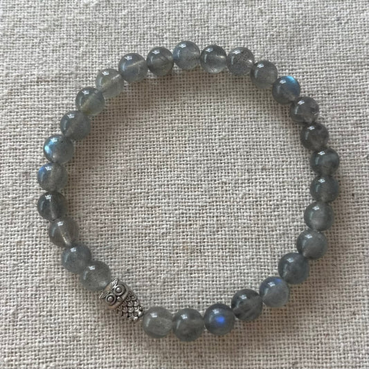 Owl Wisdom Bracelet - Labradorite