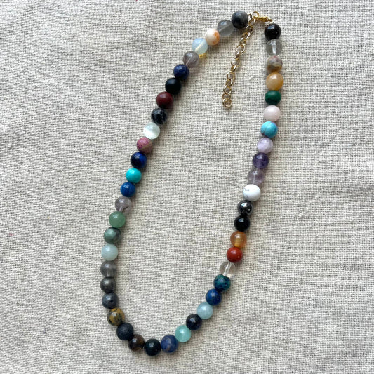 Master Healing Necklace - 8mm Crystal Mix