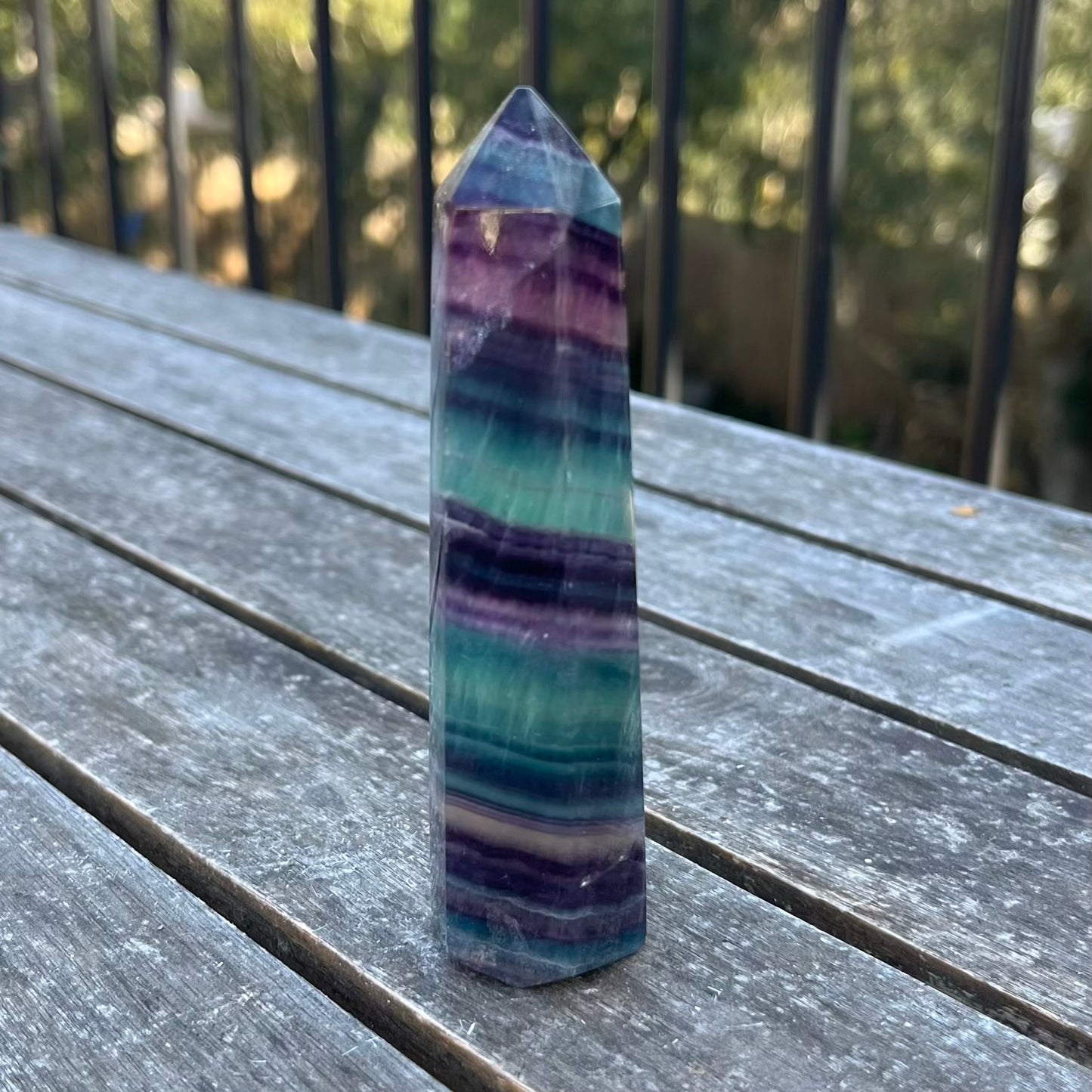 Fluorite Large Tower Crystal - Vibrant, Clarifying, Uplifting