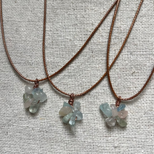 Bloom Charm Pendant - Morganite