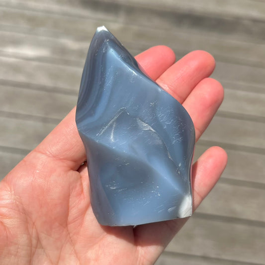 Orca Agate Medium Flame Crystal - Strength, Focus