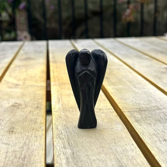 Obsidian Small Angel Crystal - Protective, Grounding, Strength
