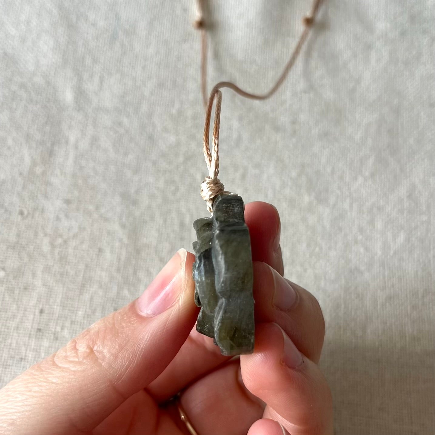 Labradorite Rose Pendant - ONE OF A KIND