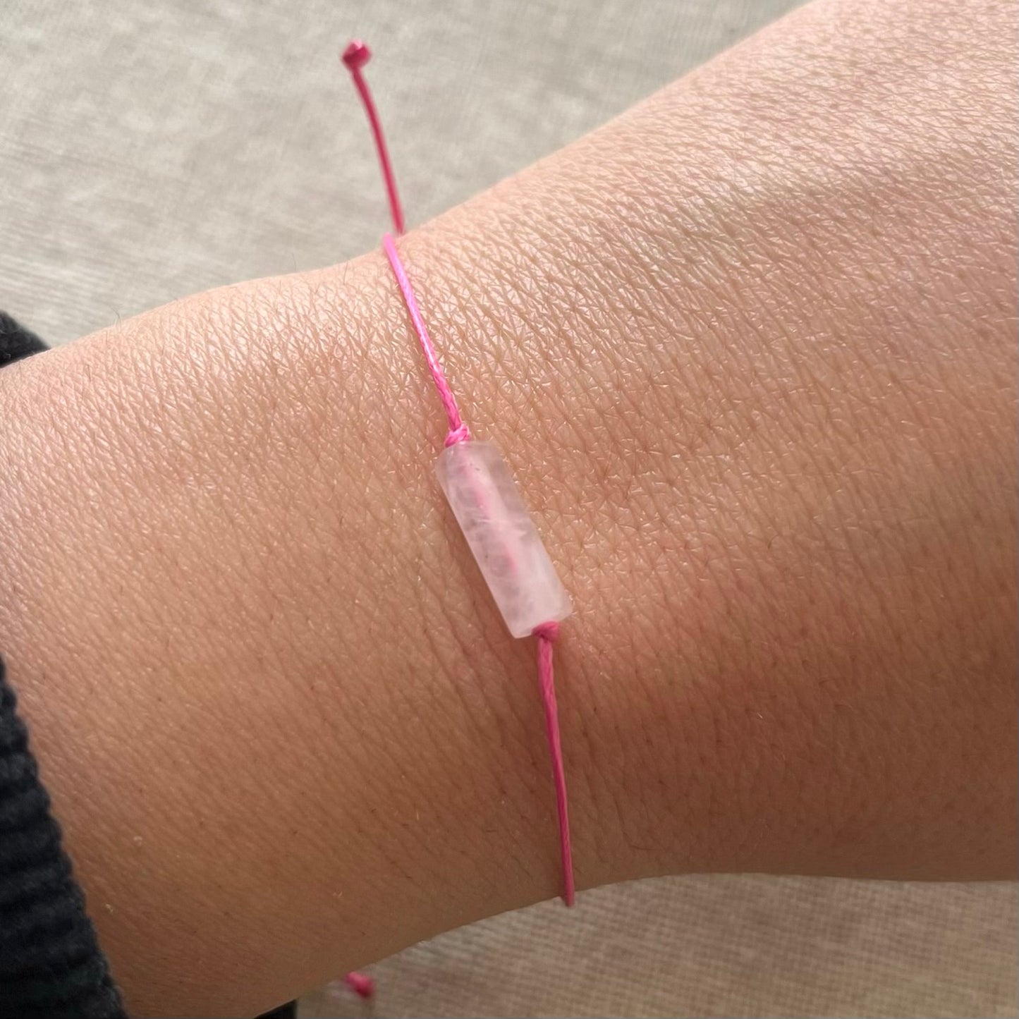 Sacred Cord Bracelet - Rose Quartz