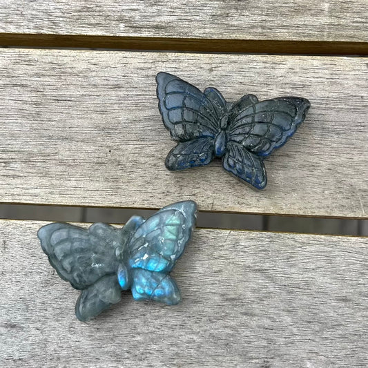 Labradorite Butterfly Crystal - Protective, Mystical, Transformative
