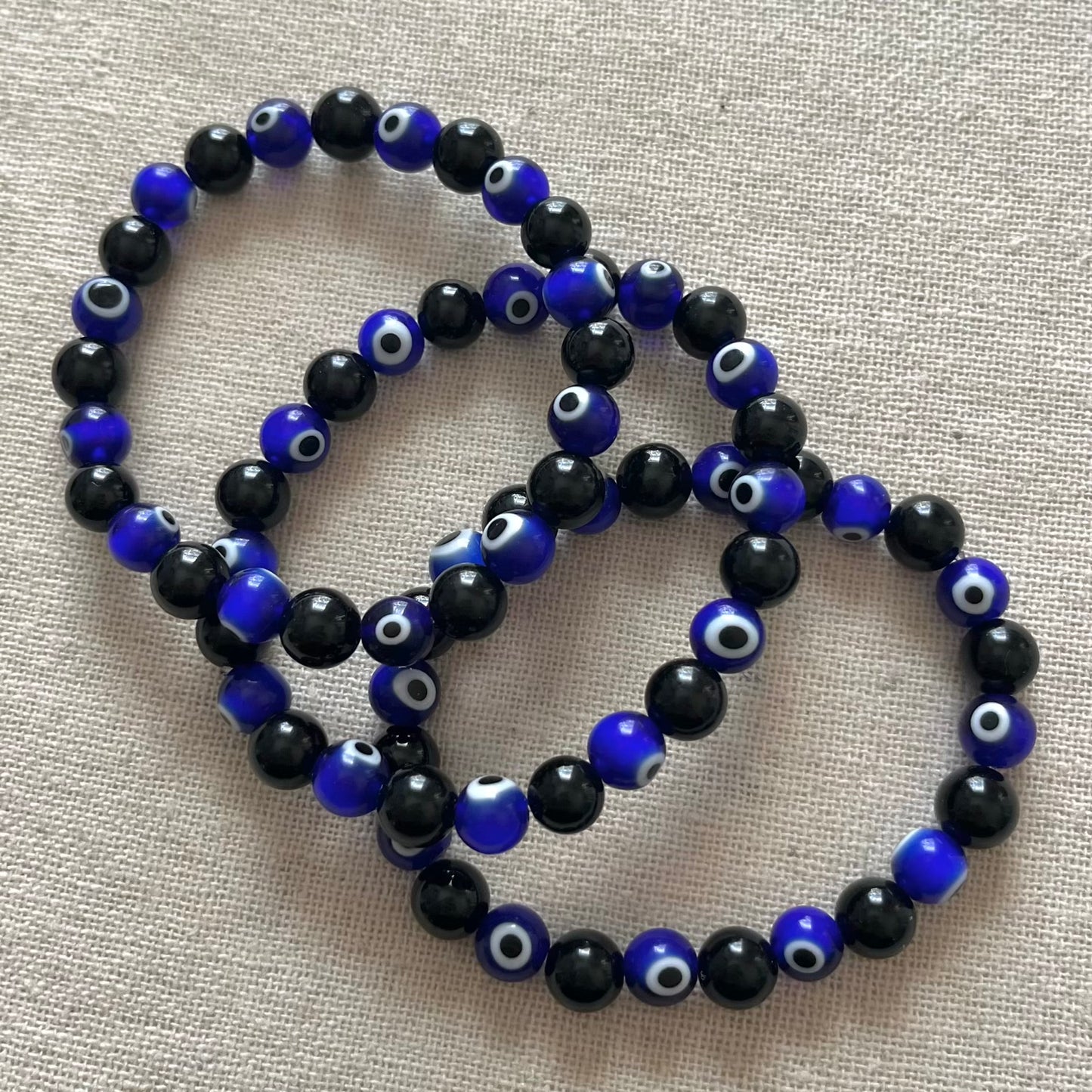 Armour Evil Eye Bracelet - Obsidian