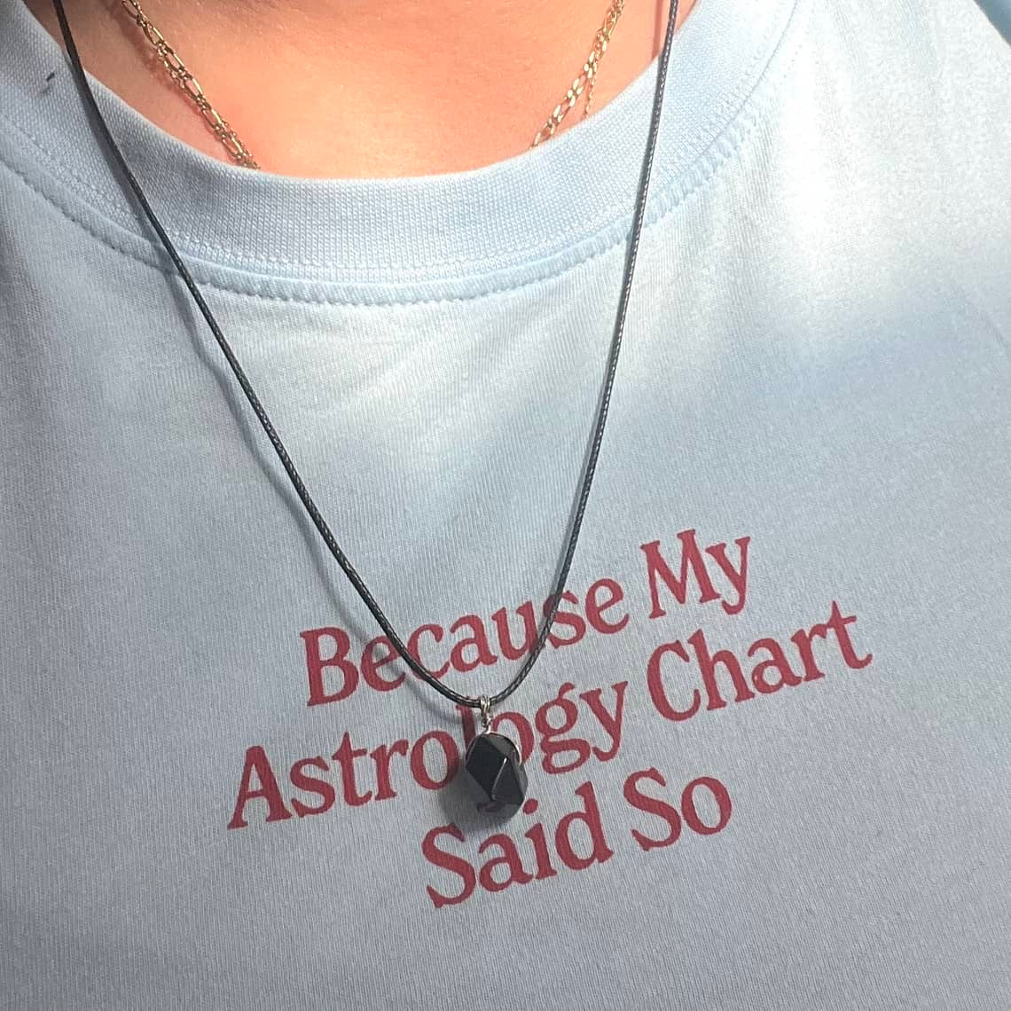 Geo Pendant - Obsidian