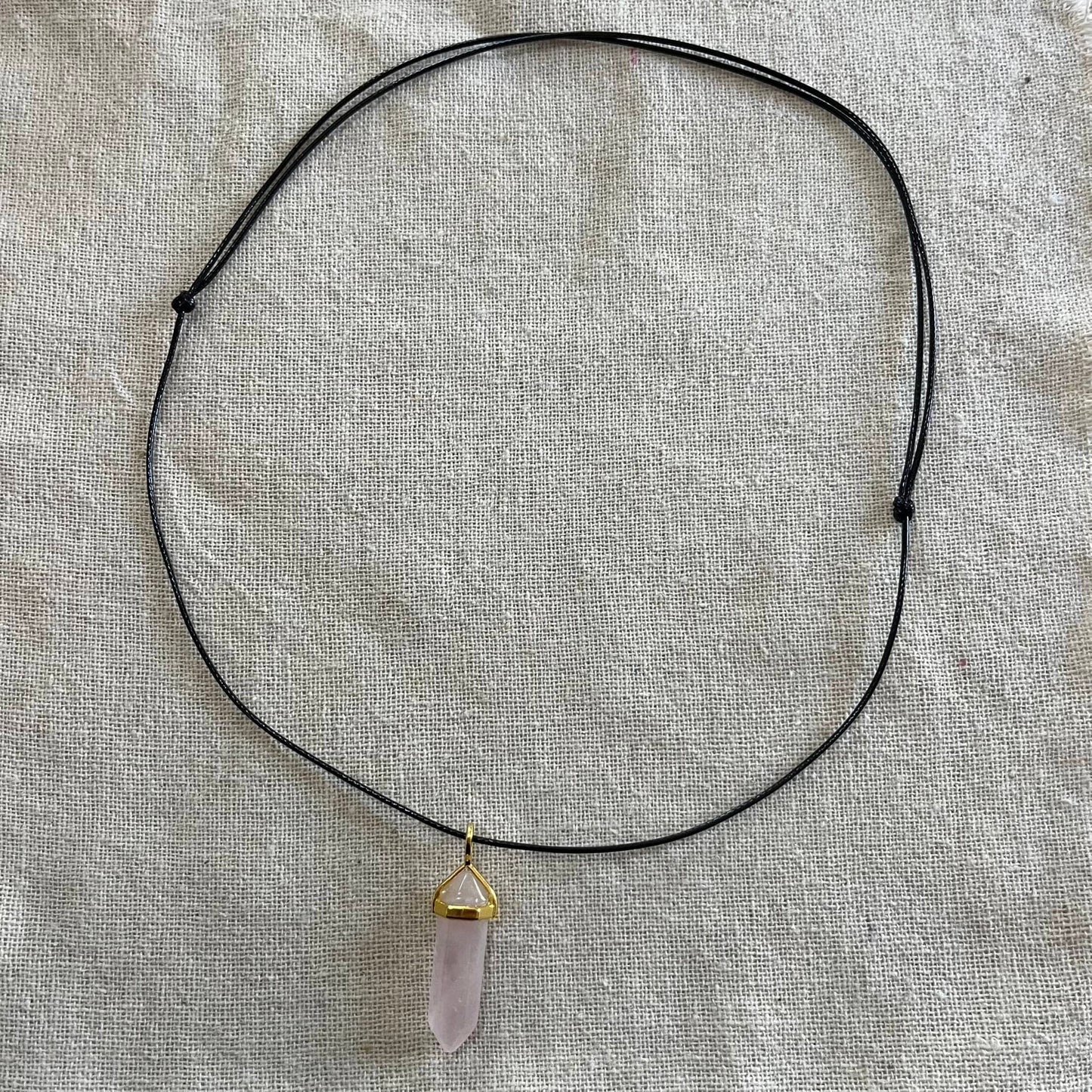 Energy Point Pendant - Rose Quartz