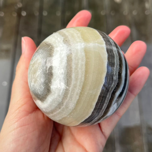 Aragonite Large Sphere Crystal - Restorative, Harmonising