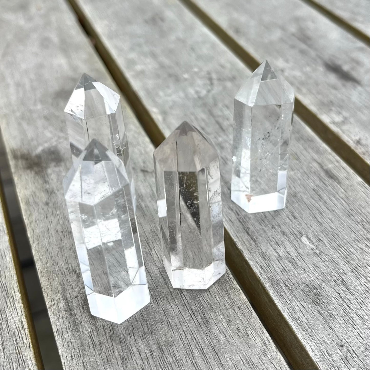 Clear Quartz Mini Tower Crystal - Clarity, Amplification, Healing