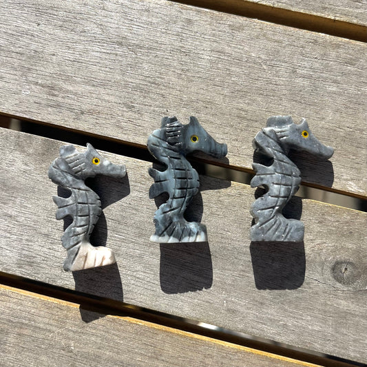 Marmoline Small Seahorse Crystal - Grounding, Harmonising, Gentle