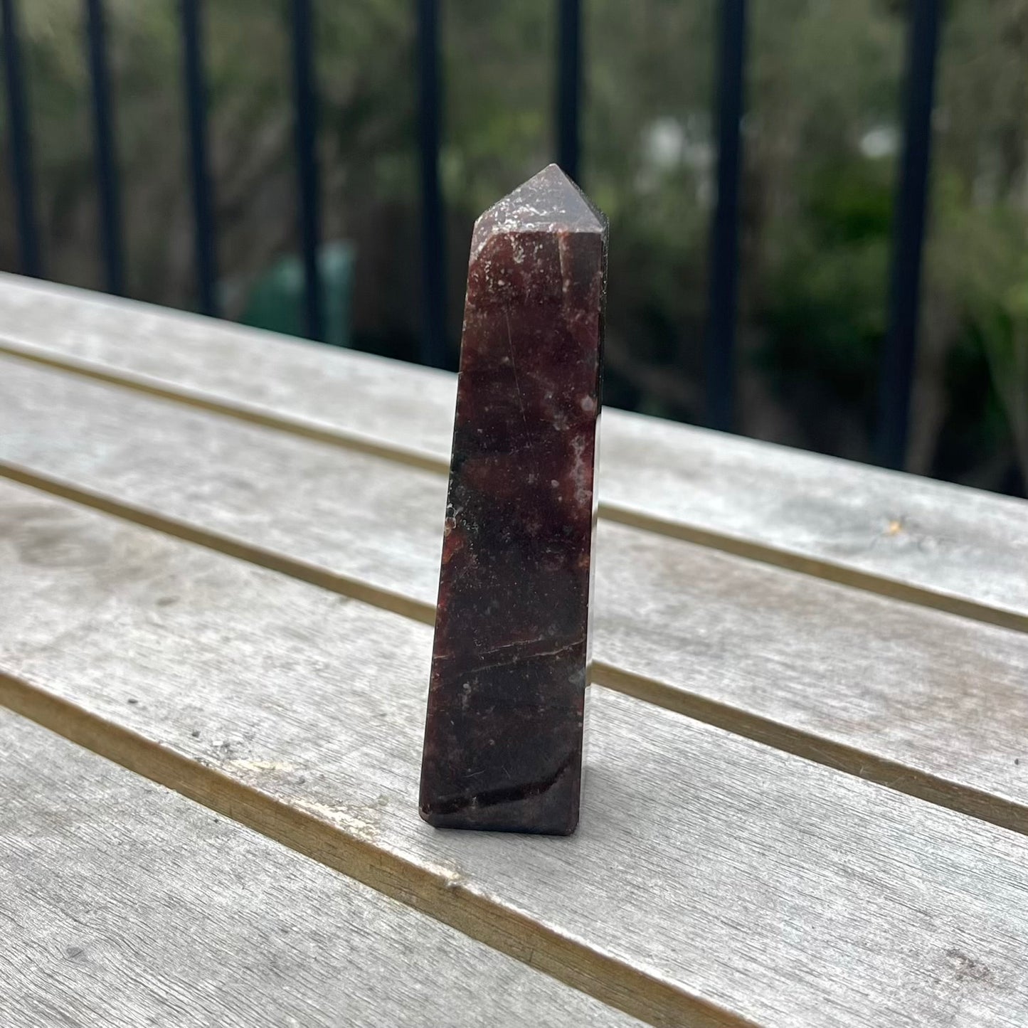 Garnet Small Tower Crystal - Energising, Protective, Passionate