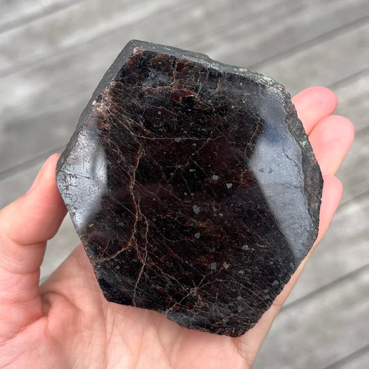 Garnet Base Cut Crystal - Energising, Protective, Passionate