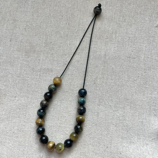 Komboloi Worry Bead Bracelet - Gold Tiger Eye