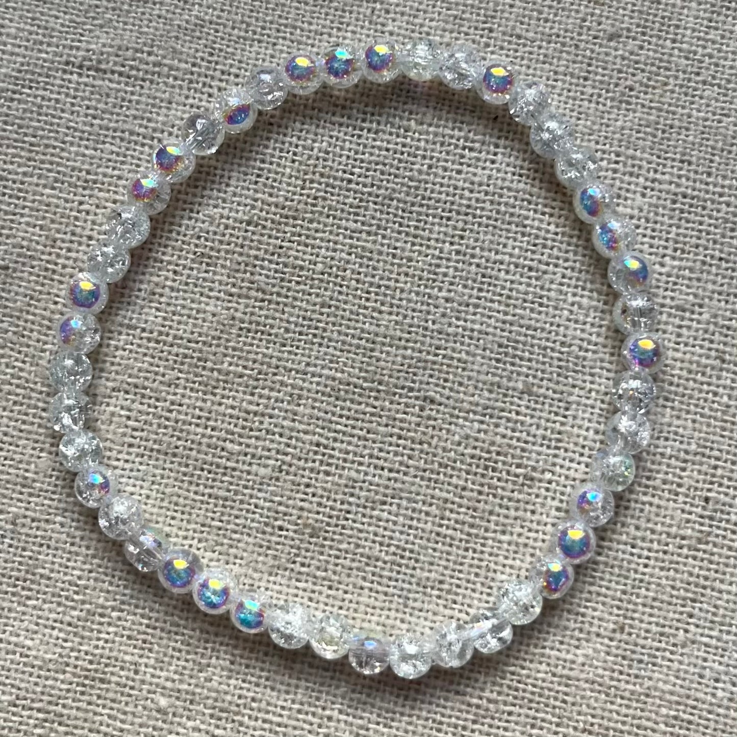 Angel Aura Quartz 4mm Beaded Bracelet - Radiance