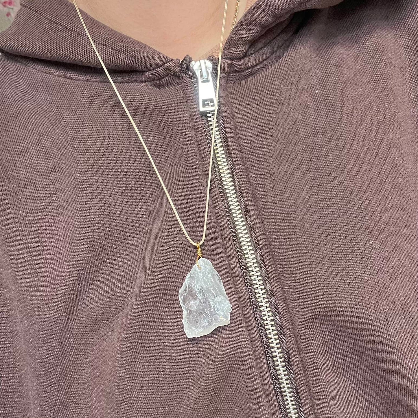 Guardian Pendant Large - Clear Quartz